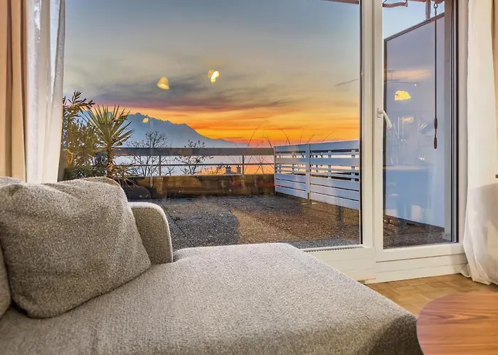 Beautiful View And Castle Апартаменты Veytaux